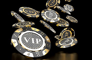 Casino Chips with VIP Badge
