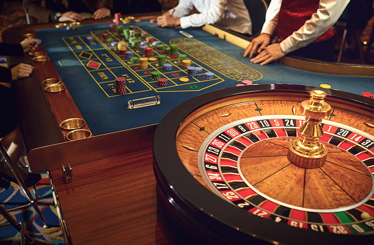 Roulette Table at a Casino