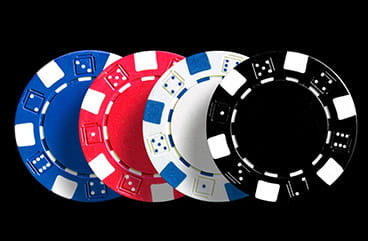 A Pack of Four Playing Chips